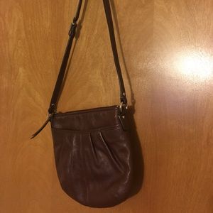 Brown Coach Leather Crossbody